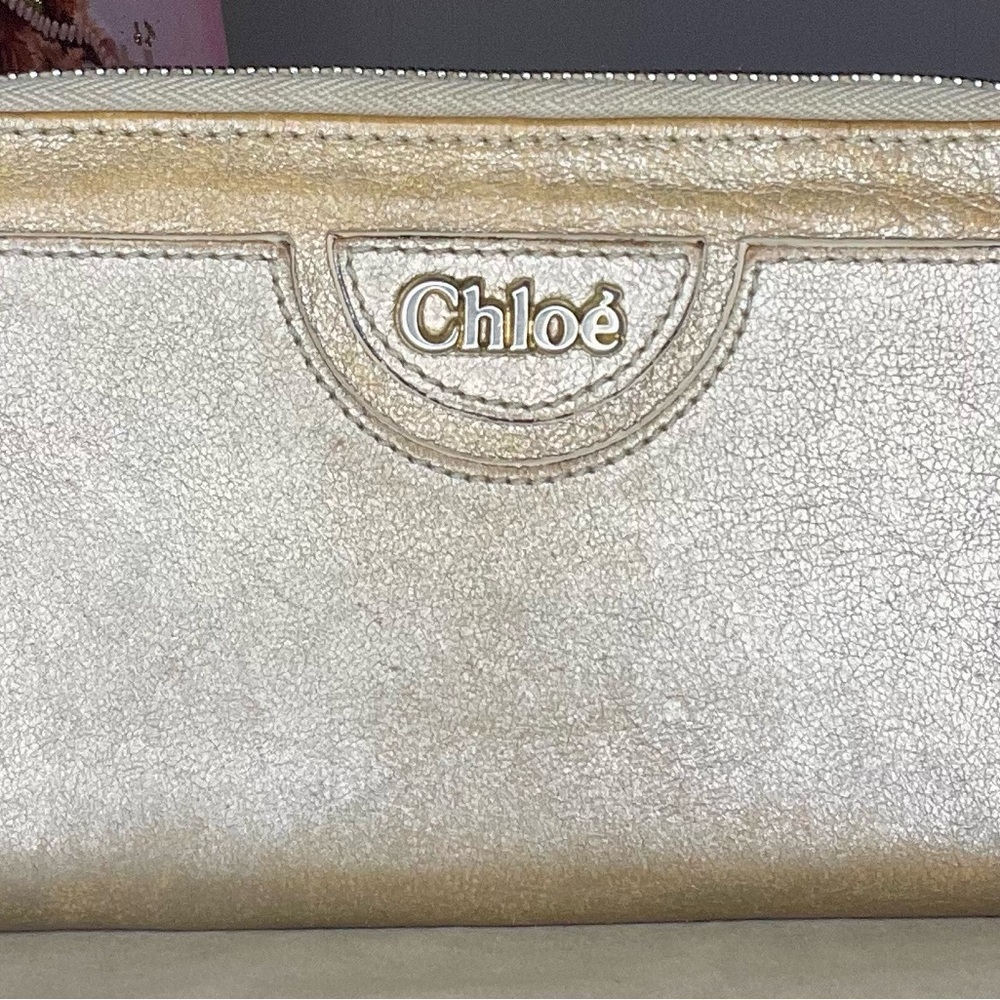 Chloe Vintage Gold Long Wallet